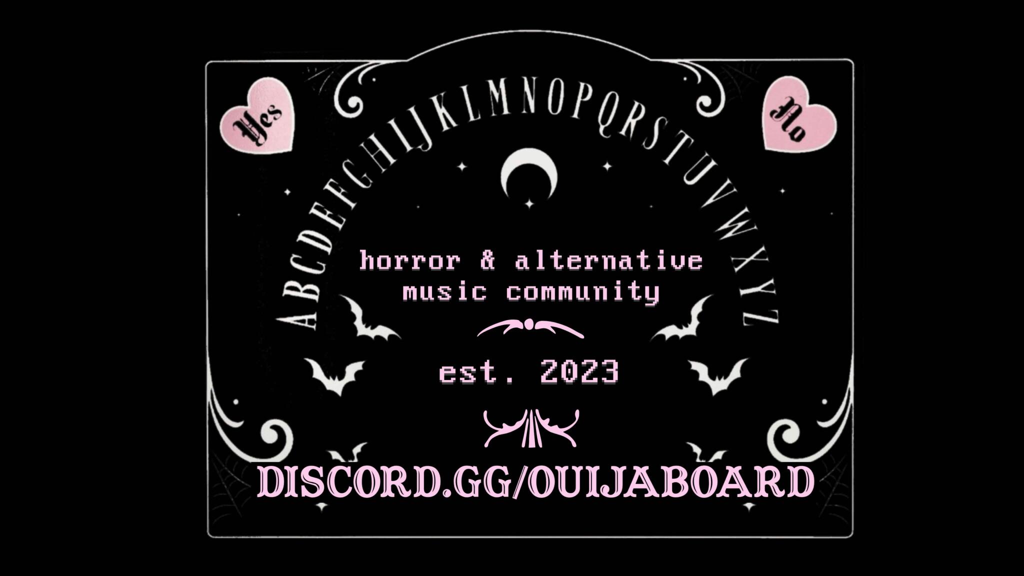 Discovery splash banner for 🖤Ouija🖤 Discord server