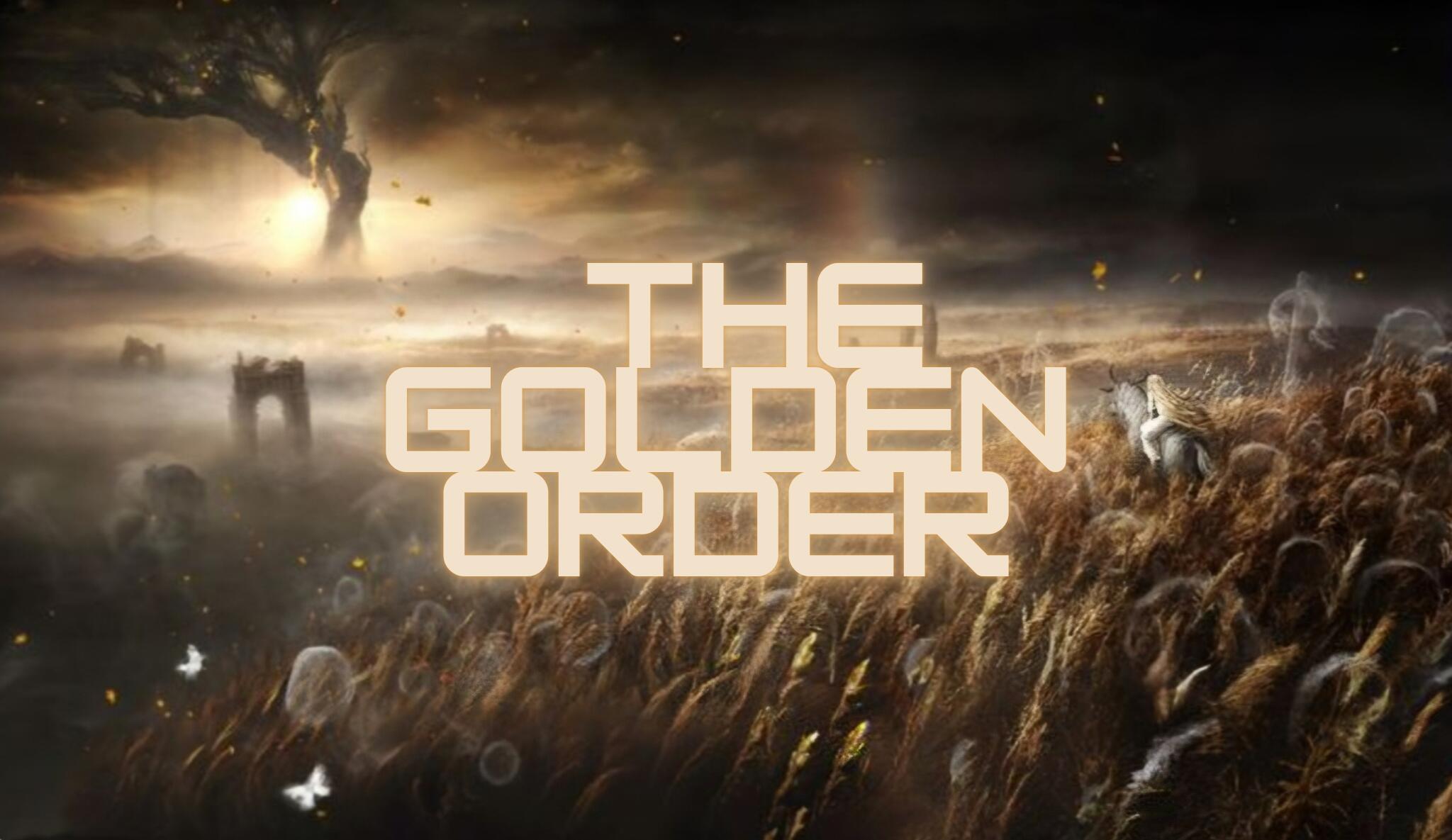 Discovery splash banner for The Golden Order Discord server