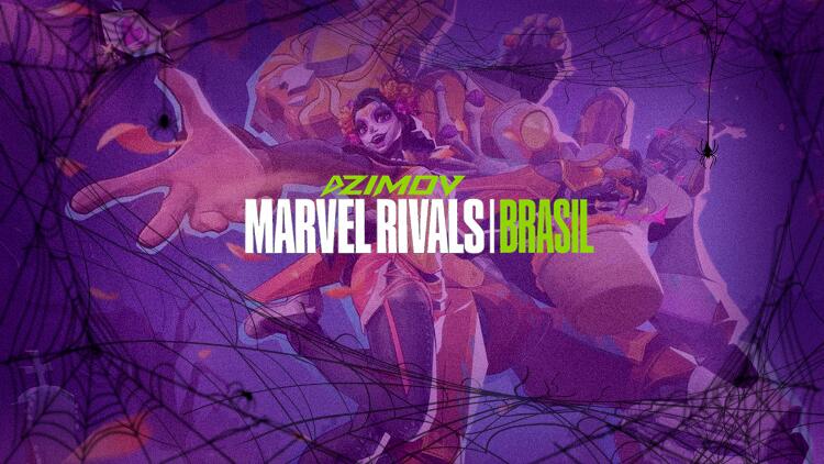 Discovery splash banner for Marvel Rivals Brasil Discord server