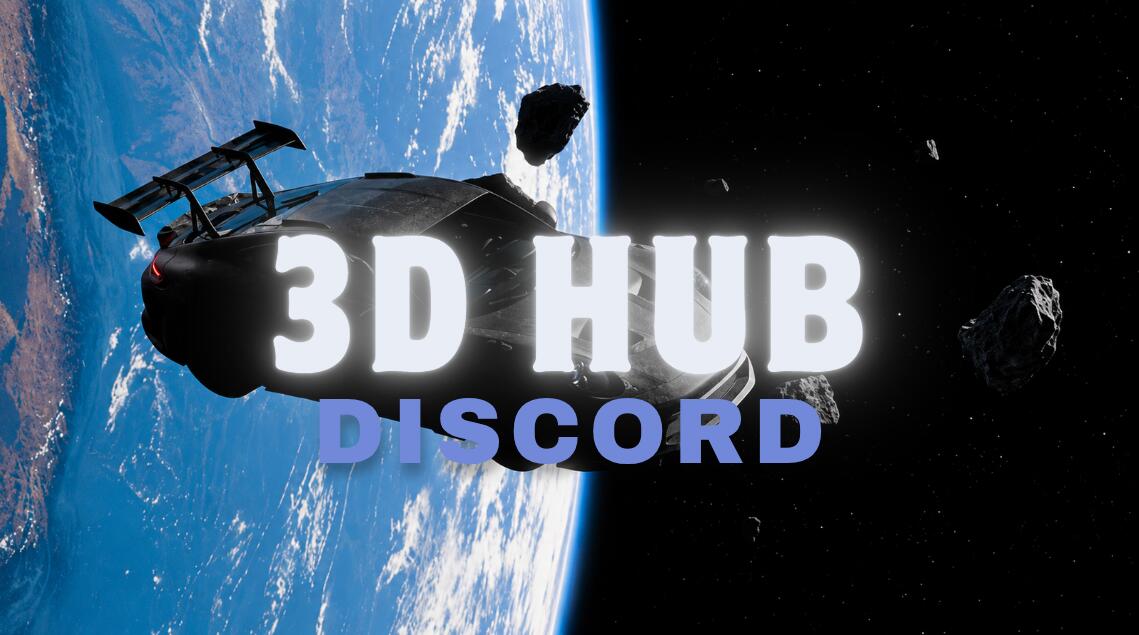 Discovery splash banner for 3D Hub π Discord server