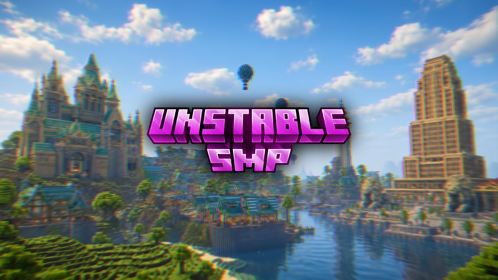 Discovery splash banner for Unstable SMP Discord | UnstableSMP.net Discord server