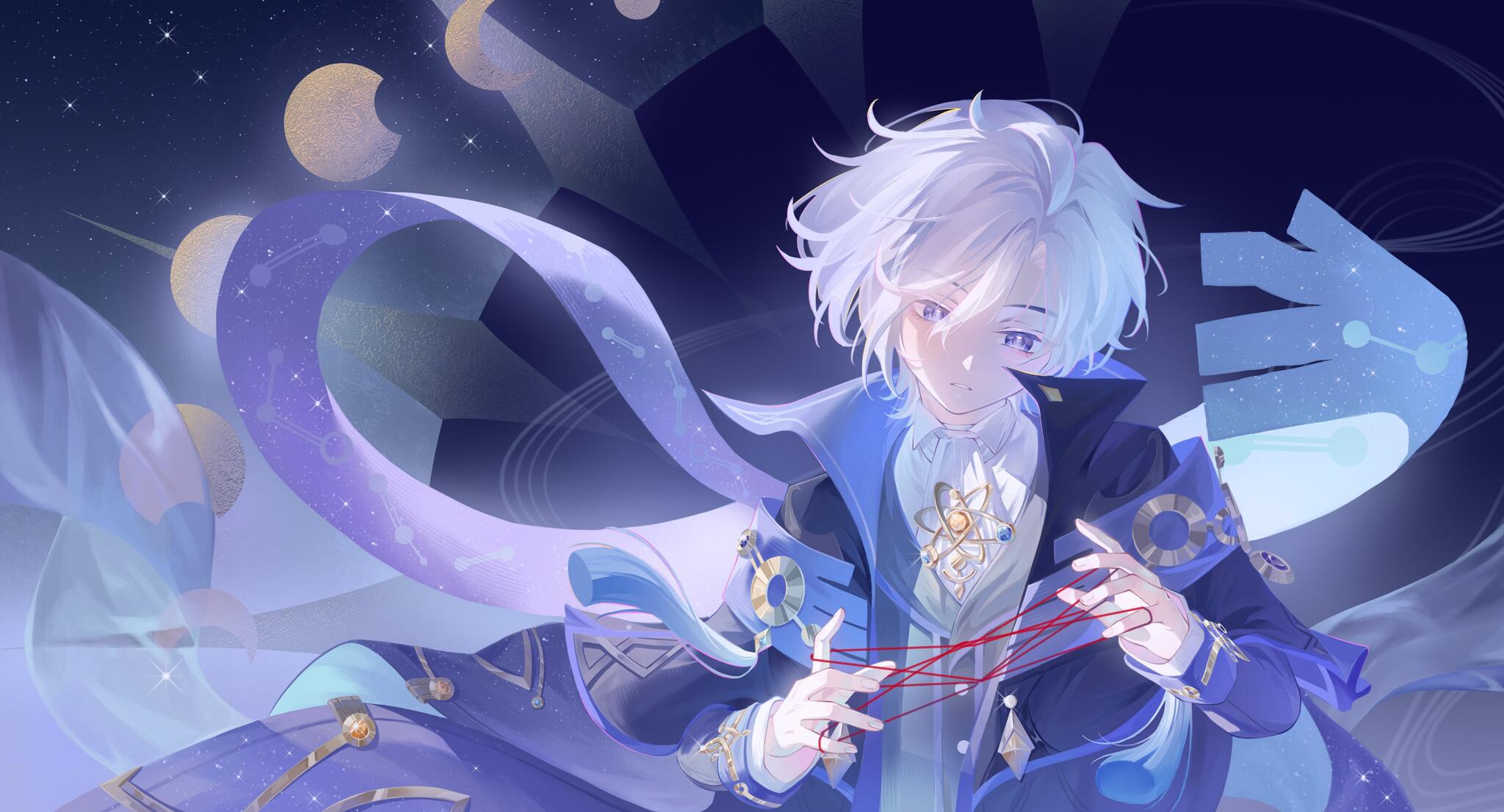 Discovery splash banner for Mitya Mains ✻ Genshin Impact Discord server