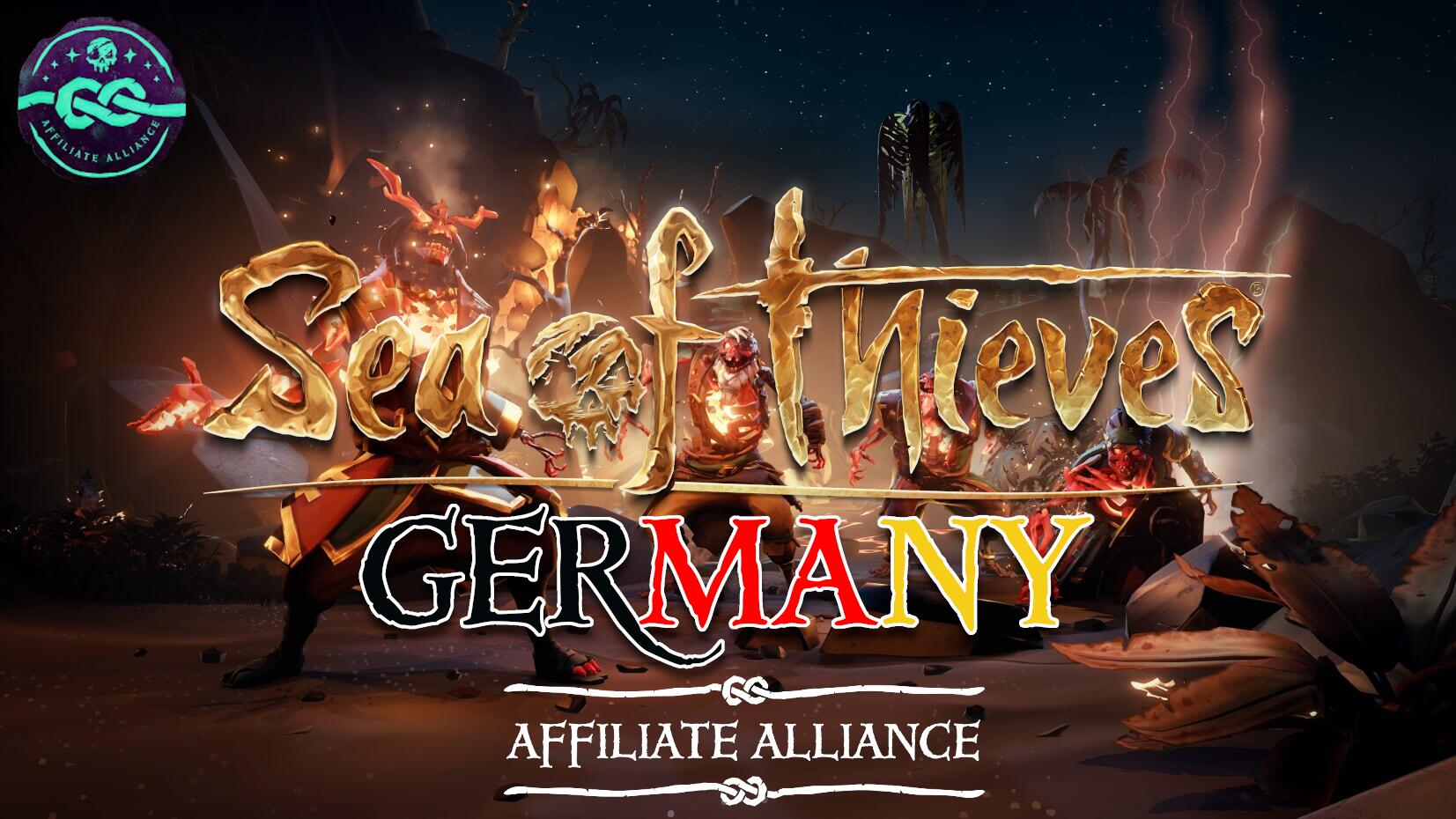 Discovery splash banner for Sea of Thieves Deutschland Discord server