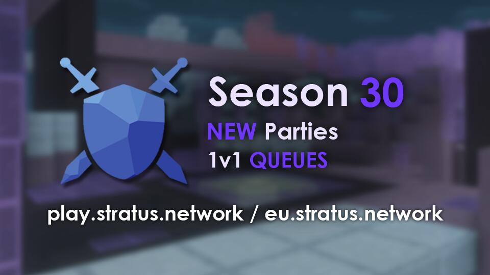Discovery splash banner for Stratus Ranked - Minecraft PVP Discord server