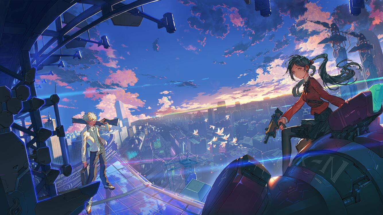 Discovery splash banner for Super Mecha Champions Discord server