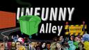 Discovery splash banner for Unfunny Alley Discord server