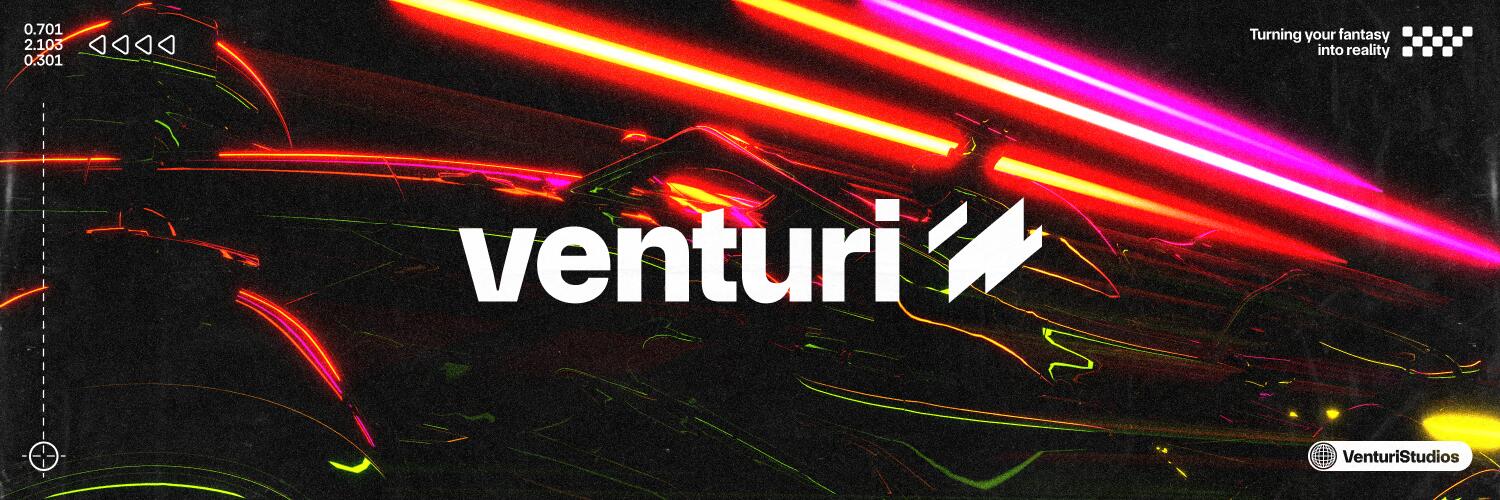 Discovery splash banner for The Venturi Paddock (Formula 1) Discord server