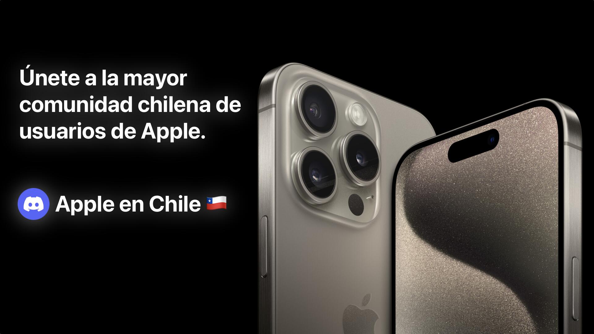 Discovery splash banner for Apple en Chile Discord server