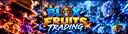 Discovery splash banner for Blox Fruits Trading Discord server