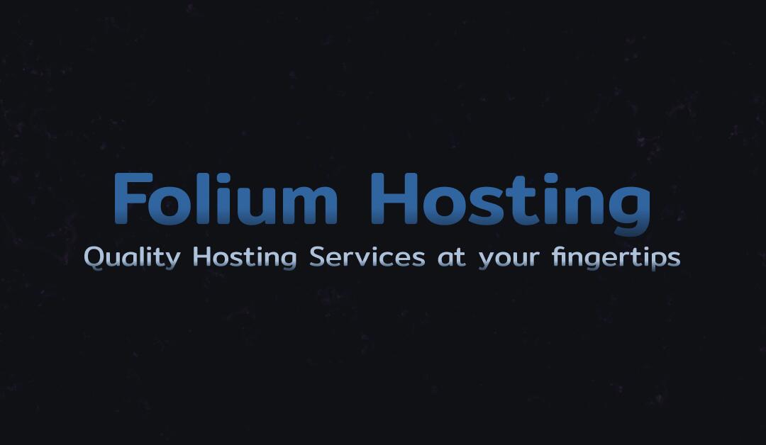 Discovery splash banner for Folium Hosting Discord server